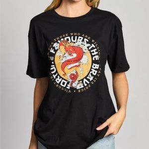 Women's graphic tee shirt Dragon Size XS, S, XL